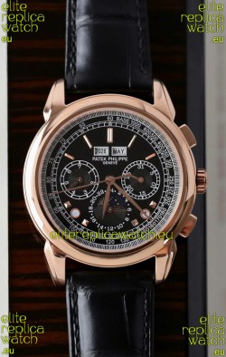 Patek Philippe Grand Complications 5270 Swiss Replica Watch in Rose Gold Casing