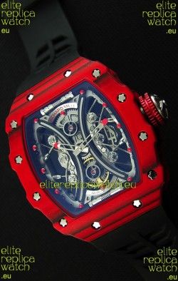 Richard Mille RM53-01 Pablo Mac Donough Red Carbon Case Swiss Replica Watch 