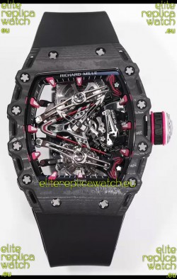 Richard Mille RM38-02 Carbon Casing Bubba Watson Black Rubber Tourbillon Movement 1:1 Mirror Replica