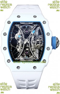 Richard Mille RM53-01 Pablo Mac Donough White TPT CASE White Rubber Strap Swiss Replica Watch