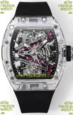 Richard Mille RM38-02 Sapphires Bubba Watson Black Rubber Tourbillon Movement 1:1 Mirror Replica