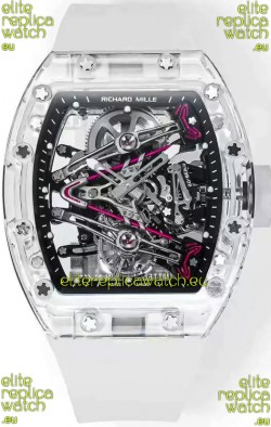 Richard Mille RM38-02 Sapphires Bubba Watson Translucent Rubber Tourbillon Movement 1:1 Mirror Replica