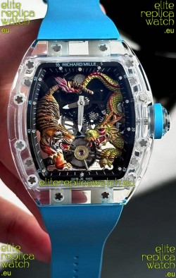 Richard Mille RM51-01 Sapphires Crouching Tiger Hidden Dragon Tourbillon Movement 1:1 Mirror Replica