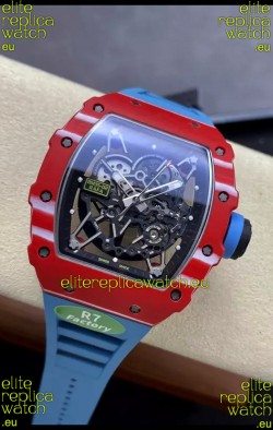 Richard Mille RM35-02 Rafael Nadal Carbon Blue Strap with Genuine Tourbillon Super Clone Watch