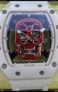 Richard Mille RM052-01 Skull Genuine Tourbillon Edition Watch in Ceramic Casing