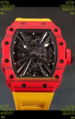 Richard Mille RM12-01 Carbon Fiber Case Genuine Tourbillon Movement 1:1 Mirror Replica Watch