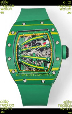 Richard Mille Super Clone RM59-01 Green Carbon NTPT Case Swiss Replica Watch