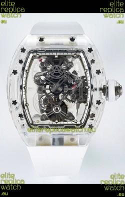 Richard Mille Super Clone 56-01 Transparent Sapphires Casing with Genuine Tourbillon Watch
