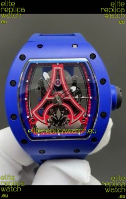 Richard Mille RM52-03 Paris Saint-Germain Tourbillon Blue Ceramic Swiss Replica Watch 
