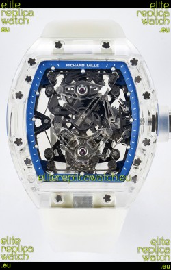 Richard Mille Super Clone 56-01 Transparent Sapphires Casing with Genuine Tourbillon Watch