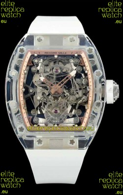 Richard Mille Super Clone 56-01 Transparent Sapphires Casing with Genuine Tourbillon Watch