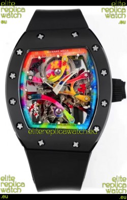 Richard Mille Super Clone RM68-01 Black Ceramic Casing and Strap Tourbillon Swiss Replica