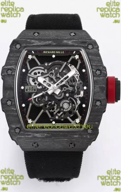 Richard Mille RM35-01 Rafael Nadal Carbon Fiber Casing with Genuine Tourbillon Super Clone Watch