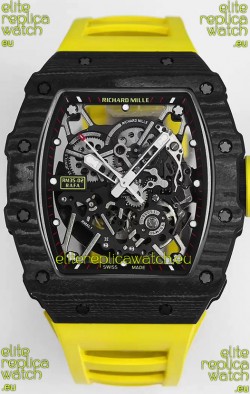 Richard Mille RM35-02 Rafael Nadal Carbon Fiber Casing with Genuine Tourbillon Super Clone Watch