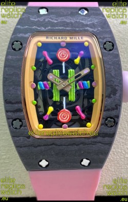 Richard Mille RM-07 Bon Bon Carbon Casing Ladies 1:1 Swiss Replica Watch