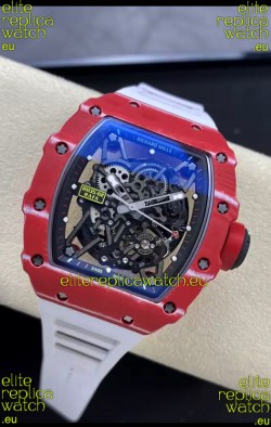 Richard Mille RM35-02 Rafael Nadal Red Carbon Fiber Casing with Genuine Tourbillon Super Clone Watch