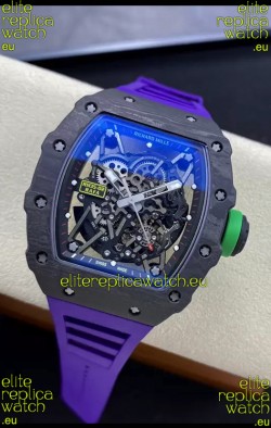 Richard Mille RM35-02 Rafael Nadal Carbon Fiber Casing with Genuine Tourbillon Super Clone Watch