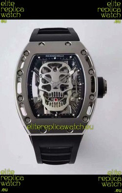 Richard Mille RM052 Skull Genuine Tourbillon Edition Watch in Titanium Casing 