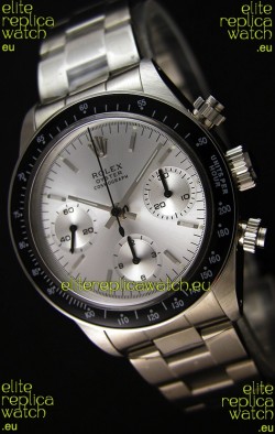 Rolex Daytona Vintage Steel Dial Swiss Replica Watch - 904L Steel Watch 