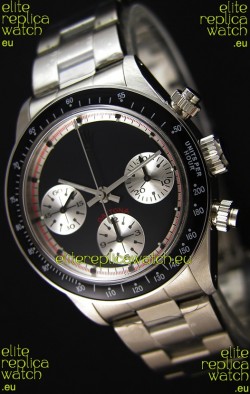 Rolex Daytona Paul Newman Blacked out Swiss Replica Watch - 904L Steel Watch 