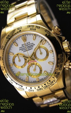 Rolex Cosmograph Daytona 116508 Yellow Gold Original Cal.4130 Movement - Improved Ultimate 904L Steel Watch