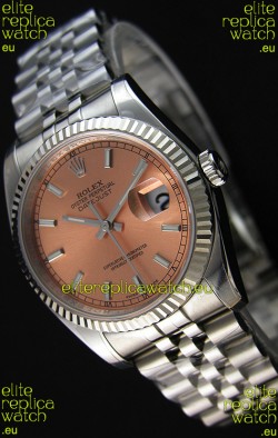 Rolex Datejust Japanese Replica Watch - Champange Dial in 36MM with Jubilee Strap