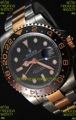 Rolex GMT Masters Japanese Replica Watch in Two Tone Rose Gold Casing