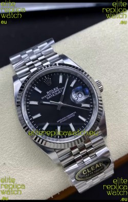Rolex Datejust Cal.3235 Movement 1:1 Mirror Replica 904L Steel 36MM - Black Dial
