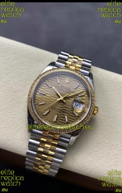Rolex Super Clone Datejust ETA 3235 Movement 36MM Two Tone Yellow Gold Swiss Watch 