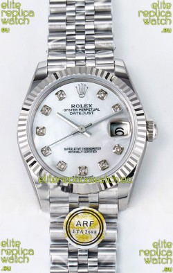 Rolex Super Clone Datejust ETA 2688 Movement 31MM Stainless Steel Pearl Dial Watch 