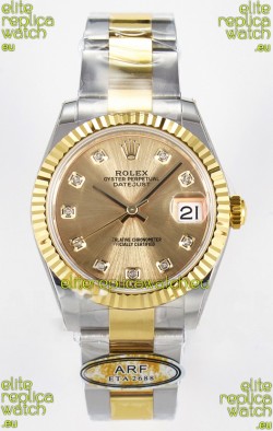Rolex Super Clone Datejust ETA 2688 Movement 31MM Two Tone Yellow Gold Watch and Dial