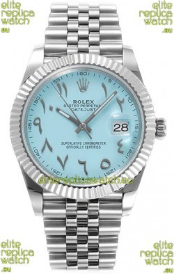 Rolex Datejust M126300 41MM ETA3235 Tiffany Blue Arabic Dial - 904L Steel Casing 