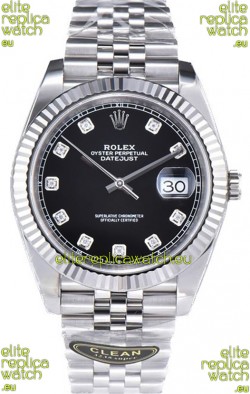 Rolex Datejust 126334 41MM ETA3235 72 Hours Power Black Dial Jubilee 1:1 Mirror Replica
