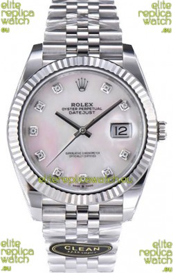 Rolex Datejust 126334 41MM ETA3235 72 Hours Power Pearl Dial Jubilee 1:1 Mirror Replica