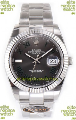 Rolex Datejust 126334 Wimbledon 41MM ETA3235 Slate Dial 72 Hours Power 1:1 Mirror Replica