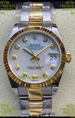 Rolex Datejust 278273 31MM Swiss Replica in 904L Steel in White Pearl Dial - 1:1 Mirror Replica