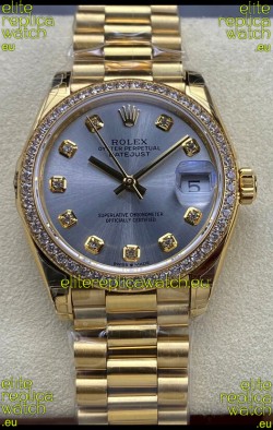 Rolex Datejust 31MM Swiss Watch in 904L Steel Yellow Gold Watch 1:1 Mirror Replica