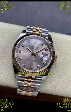 Rolex Datejust Cal.3235 Movement 1:1 Mirror Replica 904L Steel 41MM - Two Tone Rose Gold 
