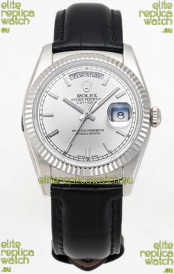 Rolex Day Date 904L Steel Casing Watch in Steel Dial 36MM - 1:1 Mirror Quality