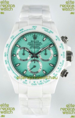 Rolex Daytona AET Remould Light Green Dial Full Ceramic Strap Watch in Cal.4130 Movement