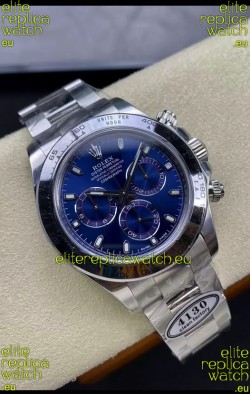 Rolex Cosmograph Daytona M116509 Original Cal.4130 Movement - 904L Steel Watch in Blue Dial
