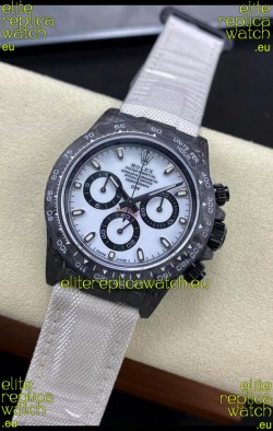 Rolex Daytona DiW Edition "All Black/White" Watch - Forged Cabon Casing 1:1 Mirror Replica
