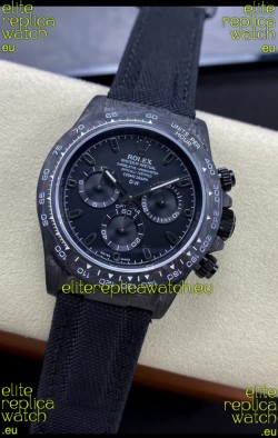 Rolex Daytona DiW All Black Edition Watch - Forged Cabon Casing 1:1 Mirror Replica
