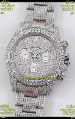 Rolex Cosmograph Daytona 904L Steel ICED OUT Cal.4130 Movement - 904L Steel Watch