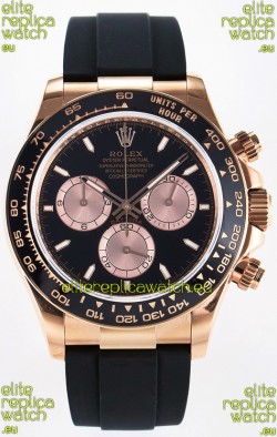 Rolex Cosmograph Daytona M126515 Rose Gold Black Dial Original Cal.4131 Movement Watch 
