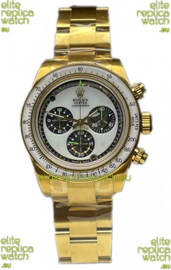 Rolex Daytona 116508 Neon Artisans De Geneve Yellow Gold Watch Swiss Replica 