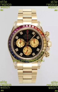 Rolex Cosmograph Daytona 116598BROW Yellow Gold Original Cal.4130 Movement 