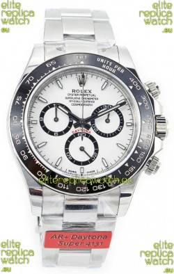 Rolex Cosmograph Daytona Panda 126500 White Dial Cal.4131 Movement - 904L Steel Watch