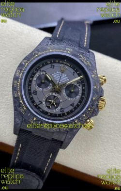 Rolex Cosmograph Daytona DiW AVIA GREY Edition Carbon Fiber Watch - Cal.4130 Movement 