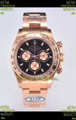 Rolex Cosmograph Daytona M116505-0008 Rose Gold Original Cal.4130 Movement - 904L Steel Watch